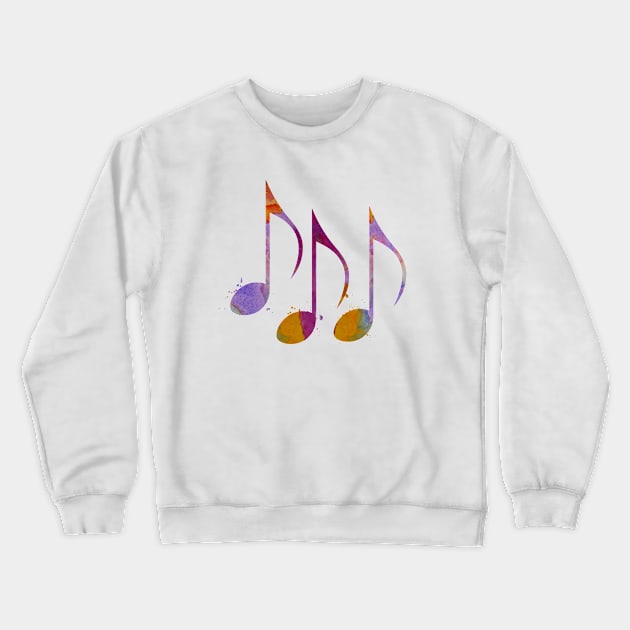 Musical notes Crewneck Sweatshirt by TheJollyMarten